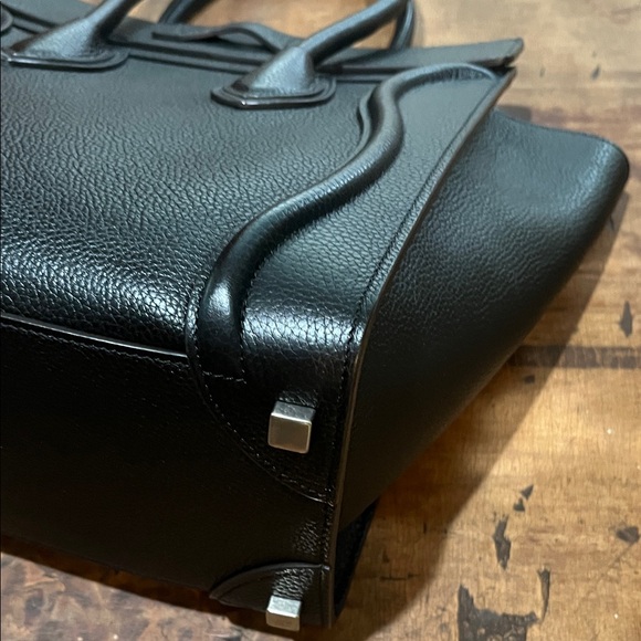 Celine Black Leather Tote Bag - Picture 10 of 11